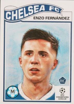 22-23 Topps Chrome ENZO GOLD LAVA 直筆サイン Enzo Fernandez 2022 Topps Chrome UEFA Club Competitions #CA